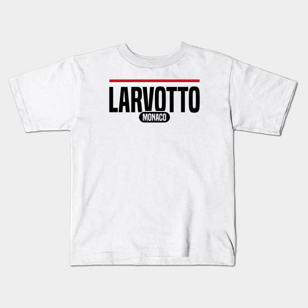 Larvotto  in Monaco Kids T-Shirt by C_ceconello